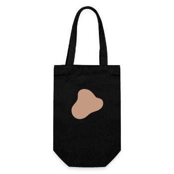 BlobDesign - Geschenkbeutel für Flaschen - Schwarz - Vorne