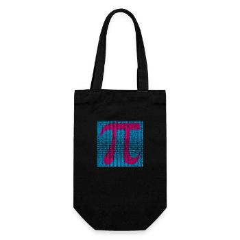 Pi Number - Gift Bag for Bottles - black - Front