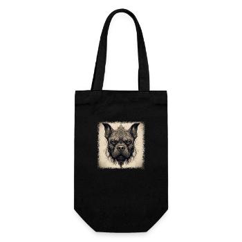 funny quote beagle dog gift dog friendly lover - Geschenkbeutel für Flaschen - Schwarz - Vorne