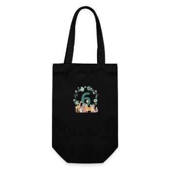 6th Anniversary - Sixth Anniversary Animals - Gift Bag for Bottles - black - Front
