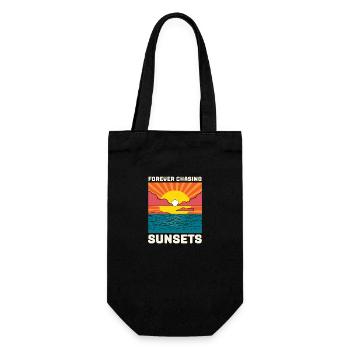 Forever Chasing Sunsets - Gift Bag for Bottles - black - Front