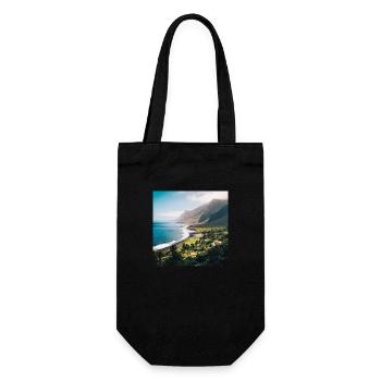 Tropical Island - Gift Bag for Bottles - black - Front