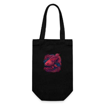 beau poisson - Sac à bouteille - noir - Devant
