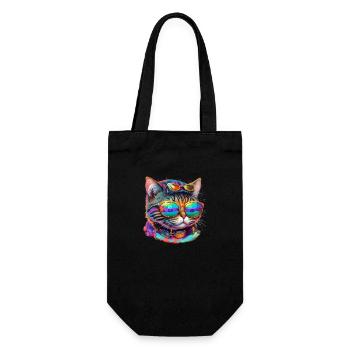 Le chat le plus cool du monde - Sac à bouteille - noir - Devant