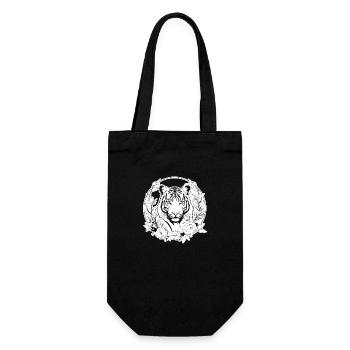 Tiger Big Cat - Gift Bag for Bottles - black - Front