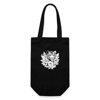 Tiger Big Cat - Gift Bag for Bottles - black - Front