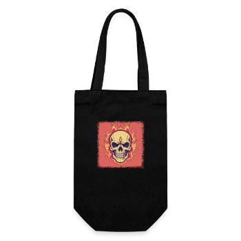 skeletal humor funny quote skeleton bones - Gift Bag for Bottles - black - Front