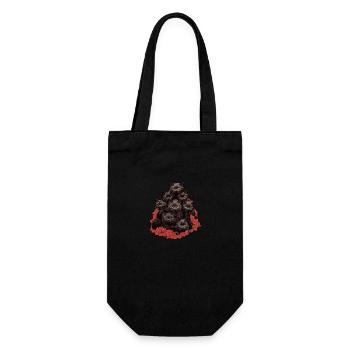 Schwarze Katzen - Geschenkbeutel für Flaschen - Schwarz - Vorne