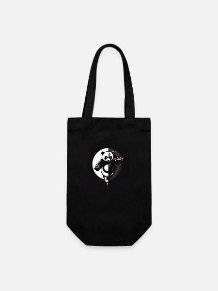 Kung Fu Ying Yang Panda - Sac à bouteille - noir