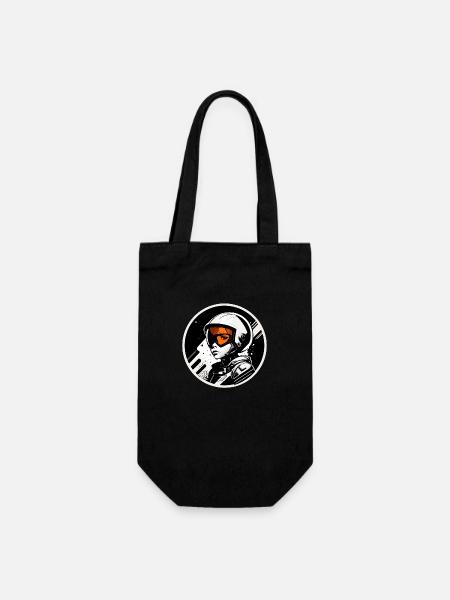 Austronaut - Geschenkbeutel für Flaschen - Schwarz