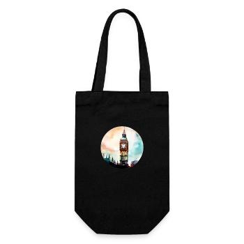 Big Ben London England - Gift Bag for Bottles - black - Front