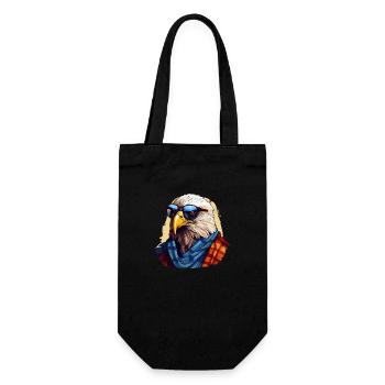 Streetwear Pygargue à tête blanche | Amoureux de l’aigle - Sac à bouteille - noir - Devant