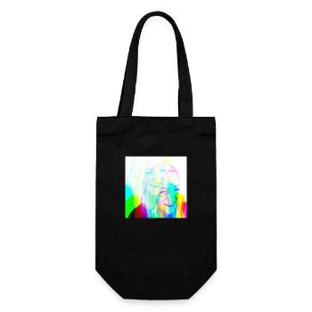 Mutti Psychedelic - Geschenkbeutel für Flaschen - Schwarz - Vorne