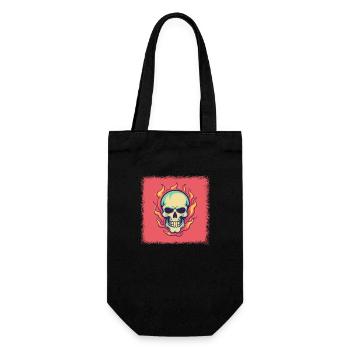dabbing funny spooky present idea exoskeletal - Gift Bag for Bottles - black - Front
