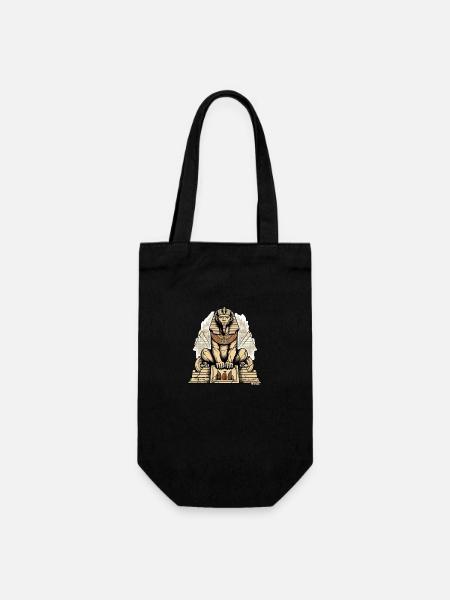 Le lion Sphinx - Sac à bouteille - noir