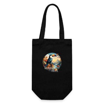 Voyage en milieu sauvage - Sac à bouteille - noir - Devant