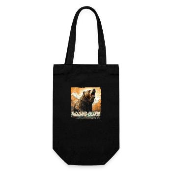 Thousand Islands National Park retro style - Gift Bag for Bottles - black - Front
