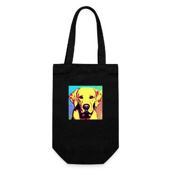 Labrador Pop Art - Gift Bag for Bottles - black - Front