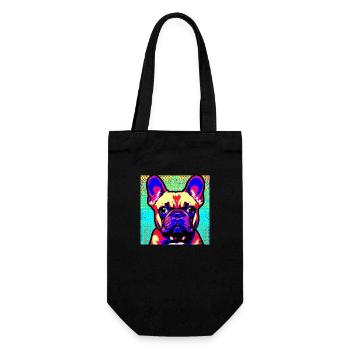 French Bulldog Pop Art - Gift Bag for Bottles - black - Front