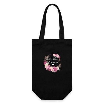 Demoiselle d’honneur floral - Sac à bouteille - noir - Devant