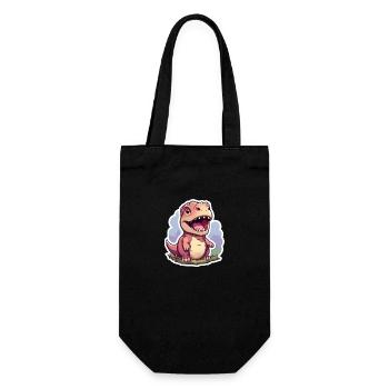 T Rex Dinosaur Baby - Gift Bag for Bottles - black - Front