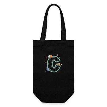 Letter c vehicle - personalized child gift - Gift Bag for Bottles - black - Front