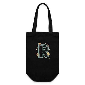 Letter r vehicle - personalized child gift - Gift Bag for Bottles - black - Front