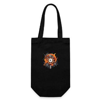 Antike Uhr Nr. 3 - Geschenkbeutel für Flaschen - Schwarz - Vorne