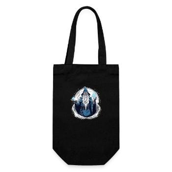 The Old Wizard - Gift Bag for Bottles - black - Front