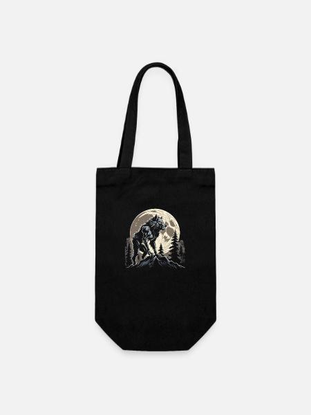 Werwolf - Geschenkbeutel für Flaschen - Schwarz
