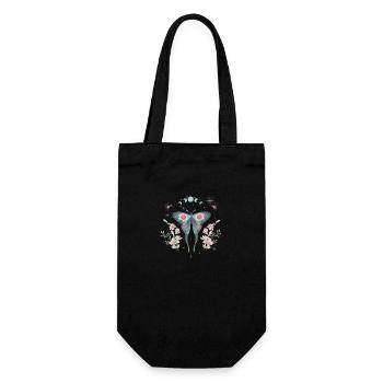 Magic Moon Butterfly - Gift Bag for Bottles - black - Front