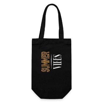 Summer Vibes - Geschenkbeutel für Flaschen - Schwarz - Vorne
