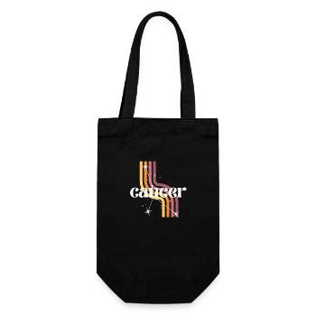 Cancer retro horoscope - Gift Bag for Bottles - black - Front