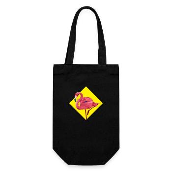 Flamenco Flamingo T Shirt - Gift Bag for Bottles - black - Front