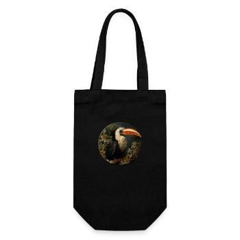 Style rétro d’oiseau utopique - Sac à bouteille - noir - Devant