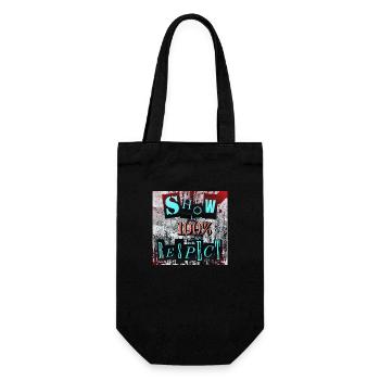 Show 100% respect - Gift Bag for Bottles - black - Front