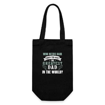 Greatest Dad - Gift Bag for Bottles - black - Front