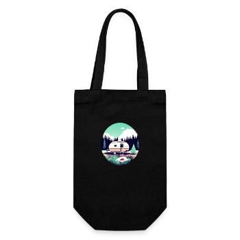 Camping Caravane Camp Tentes Cadeaux Camping-car - Sac à bouteille - noir - Devant