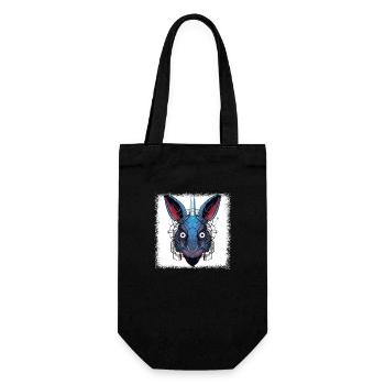 easter 2022 mammal birthday present idea sayings - Geschenkbeutel für Flaschen - Schwarz - Vorne