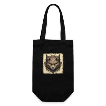 i love cats cat hair tshirts cats present animal - Geschenkbeutel für Flaschen - Schwarz - Vorne