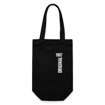1987 Original Geburtstagsgeschenk 1987 - Geschenkbeutel für Flaschen - Schwarz - Vorne