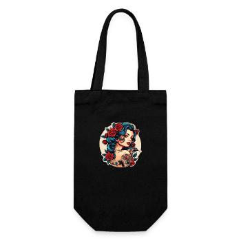 Pinup Girl - Gift Bag for Bottles - black - Front