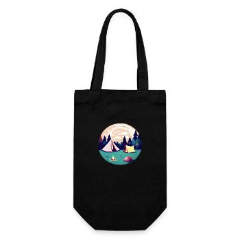 Camping Caravane Camp Cadeau Camping Camper - Sac à bouteille - noir - Devant
