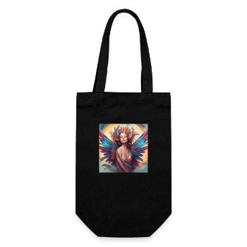 Elfe arc-en-ciel7 - Sac à bouteille - noir - Devant