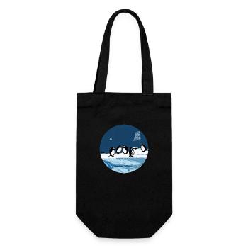 Charming Penguin Adventure - Découvrez le froid - Sac à bouteille - noir - Devant