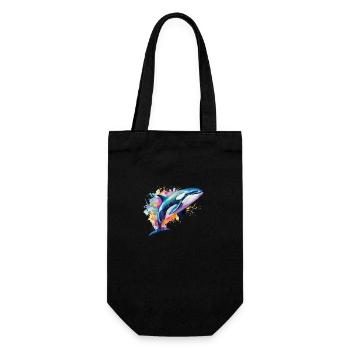 colorful orca - Gift Bag for Bottles - black - Front