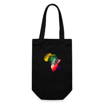 Afrika Löwe-Symbol Stärke des afrikanischen Kontinents - Geschenkbeutel für Flaschen - Schwarz - Vorne