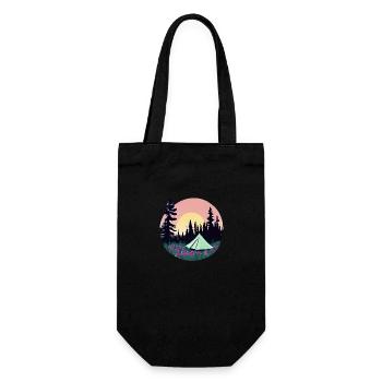 Camping Caravane Camp Tentes Cadeaux Camping-car - Sac à bouteille - noir - Devant