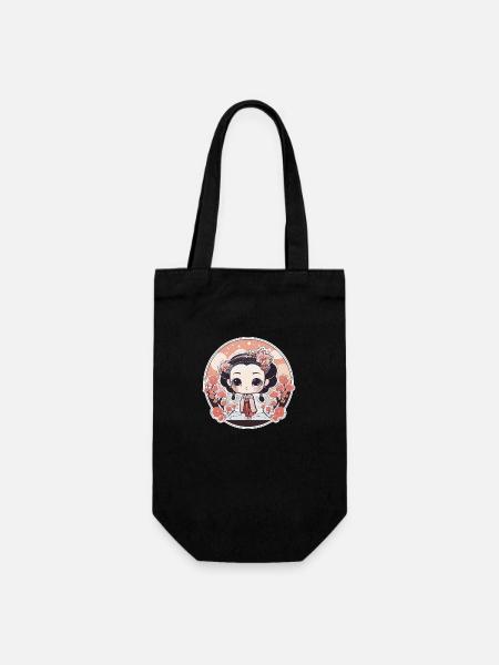 Geisha - Gift Bag for Bottles - black