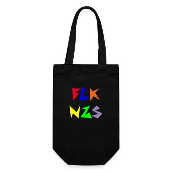 FCK NZS - Gift Bag for Bottles - black - Front